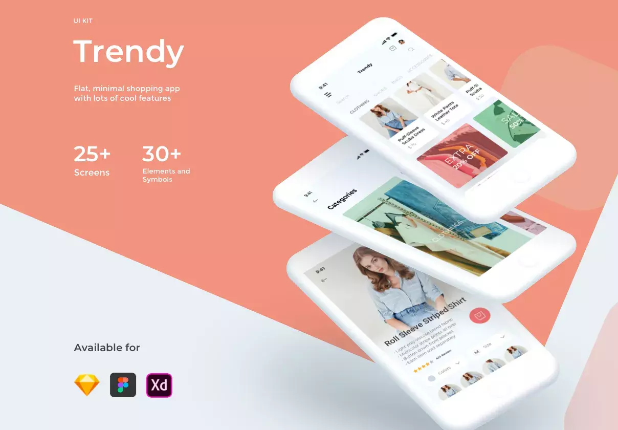 Trendy Shopping eCommerce UI/UX KIT