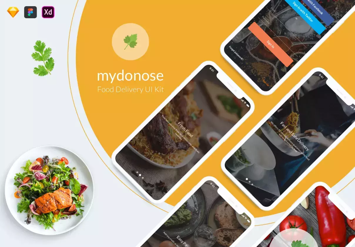 Mydonose Food Delivery UI Kit