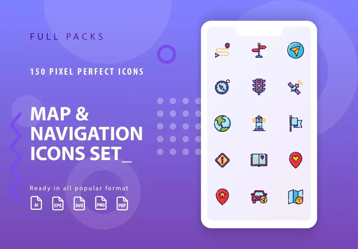 Map & Navigation Icons