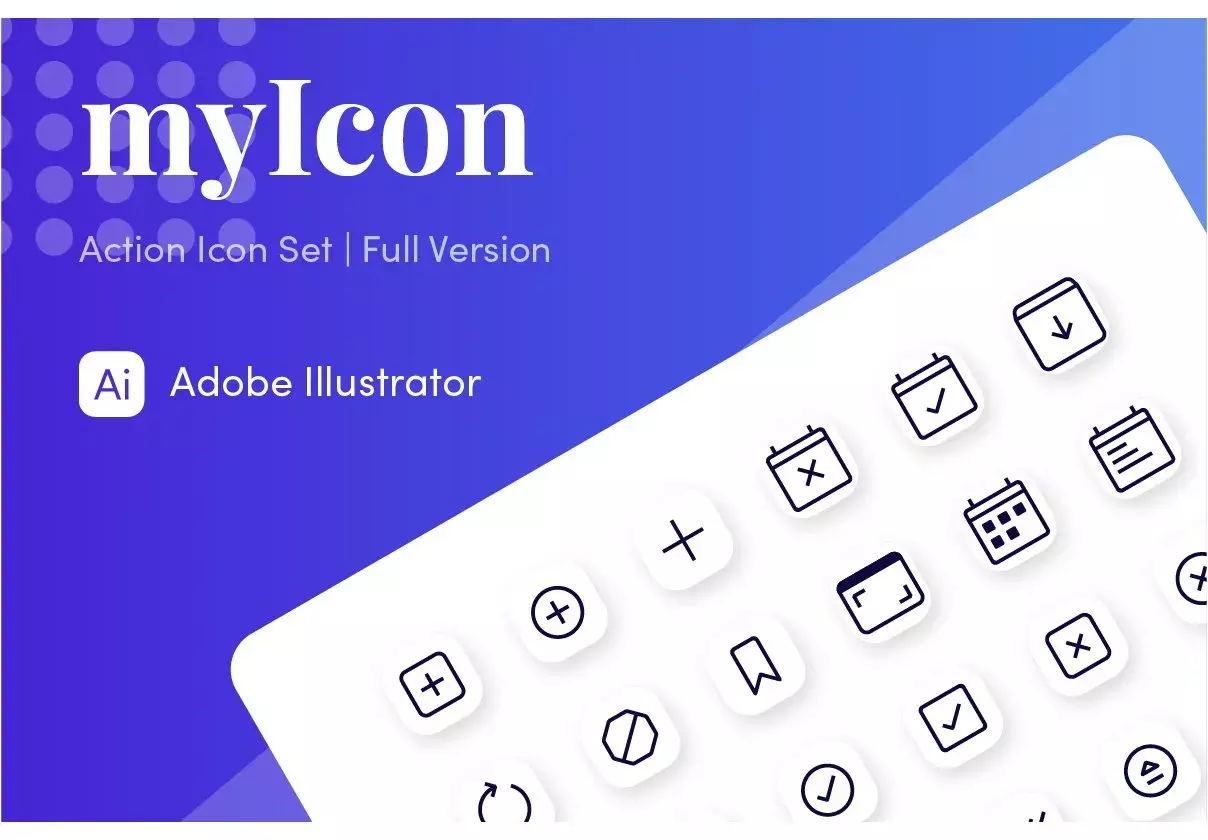 myIcon | Action Category [ Full Version / Line Style ]