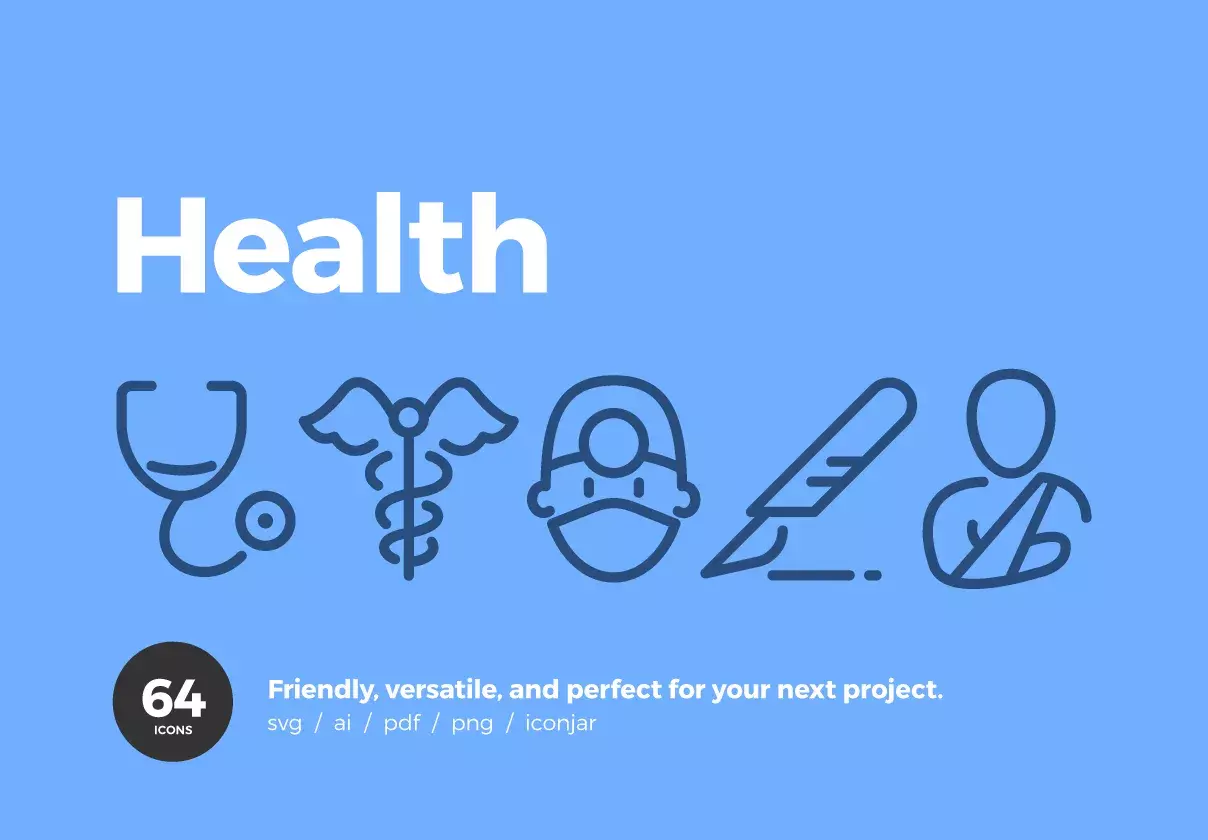 64 Health Icons