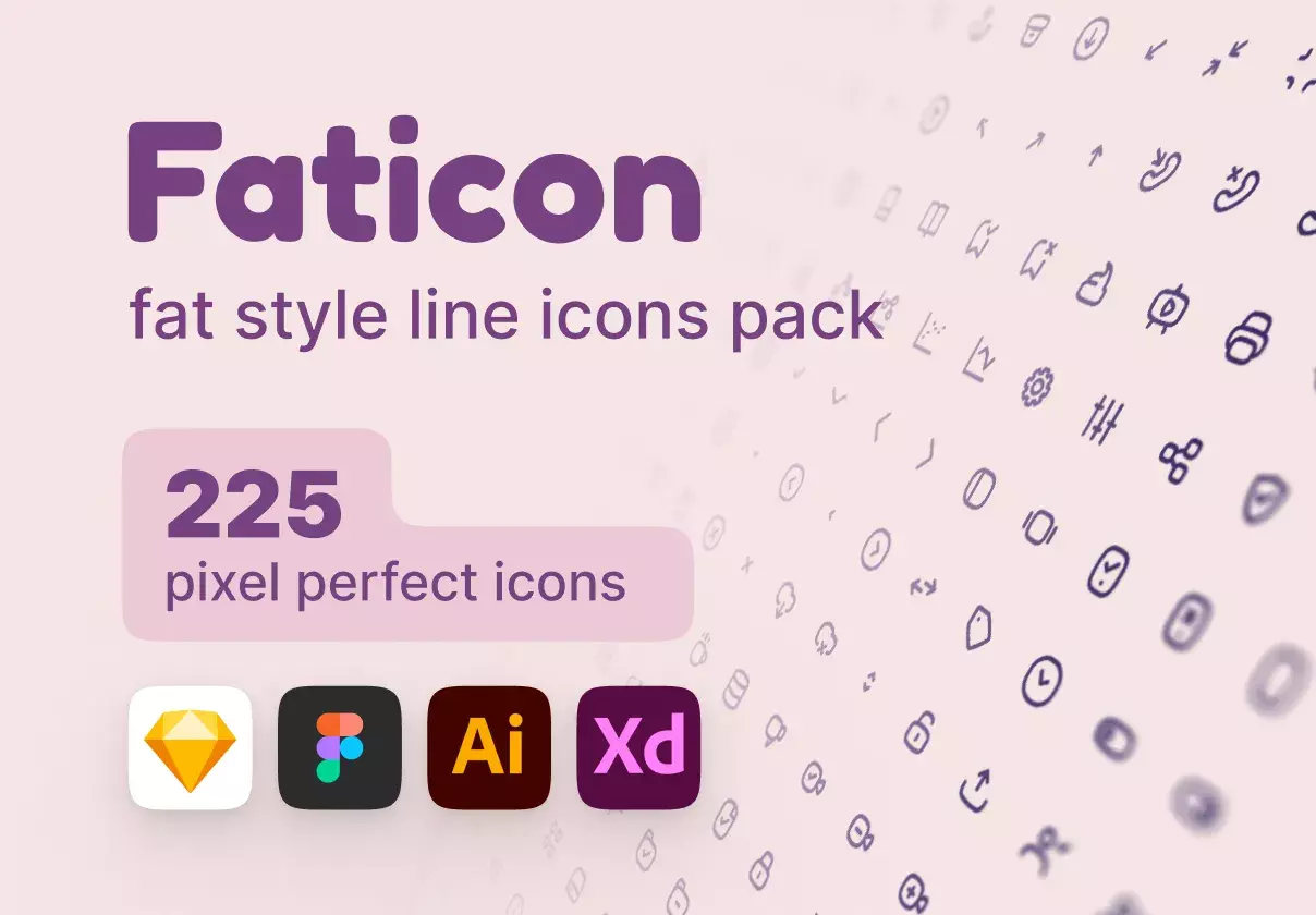 Faticon Line Icons Pack