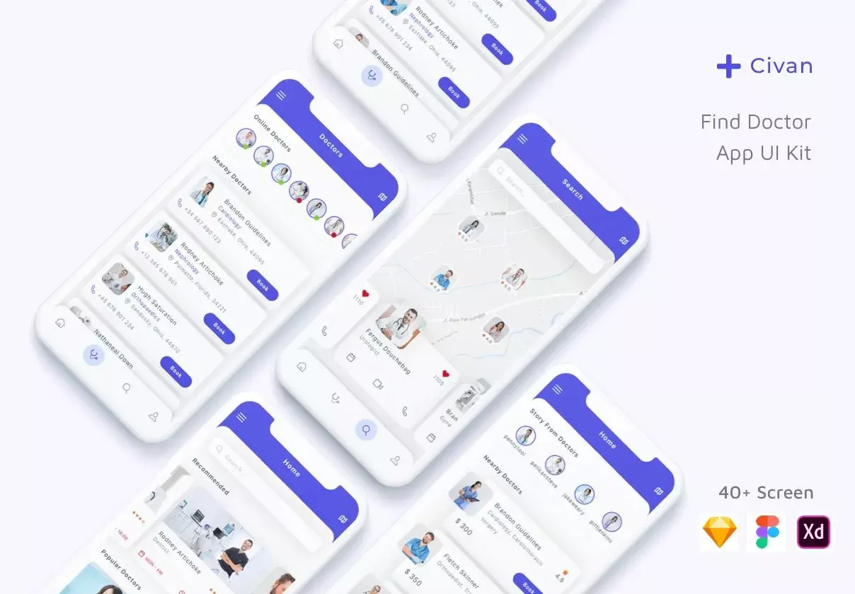 Civan - Find Doctor App UI Kit