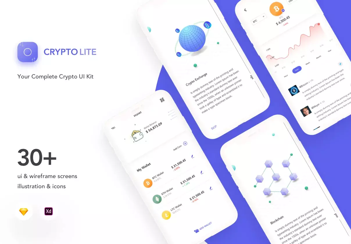 Cryptolite ui kit