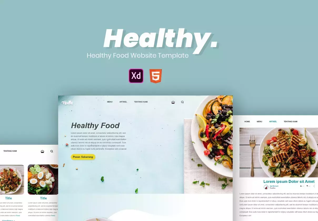 Healthy Food Website Template