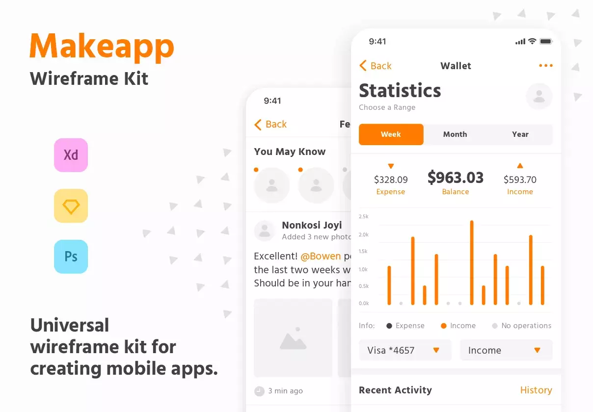 100 templates for prototyping mobile apps