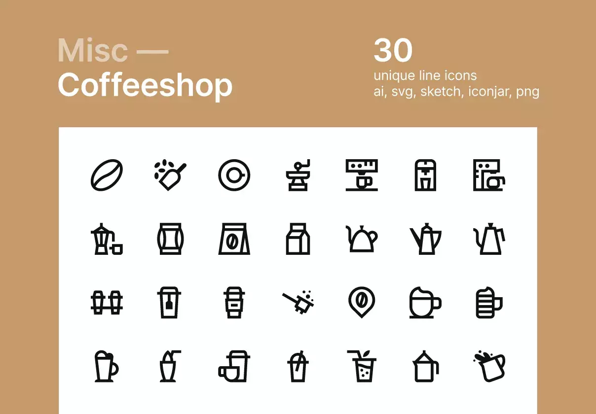 Coffeeshop icons