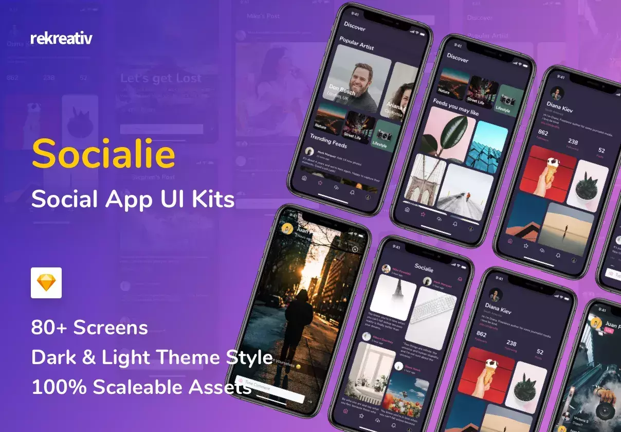 Social App UI Kits