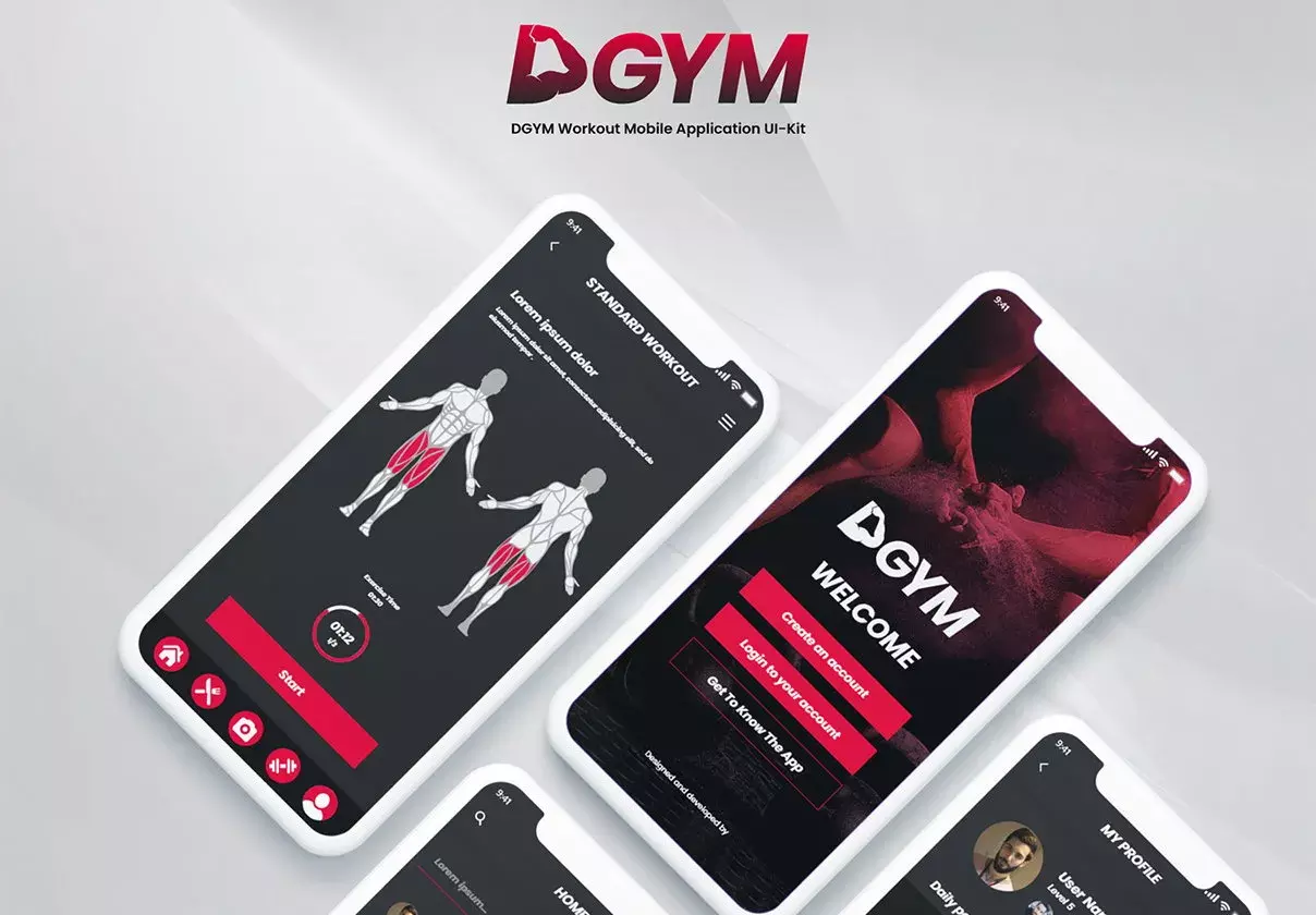 Fitness and Workout Mobile Application UI-Kit