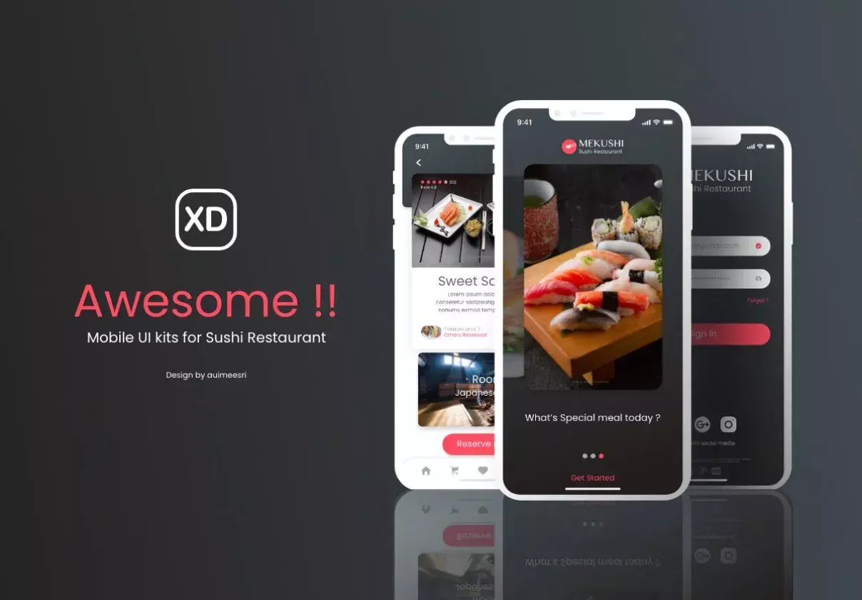 Sushi Restaurant for Mobile App