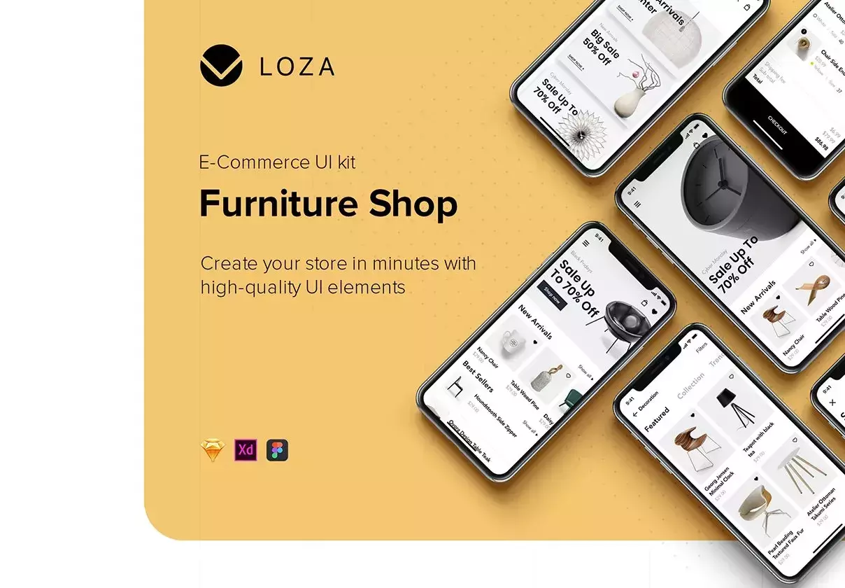 Loza - Furniture Shop App UI Kit