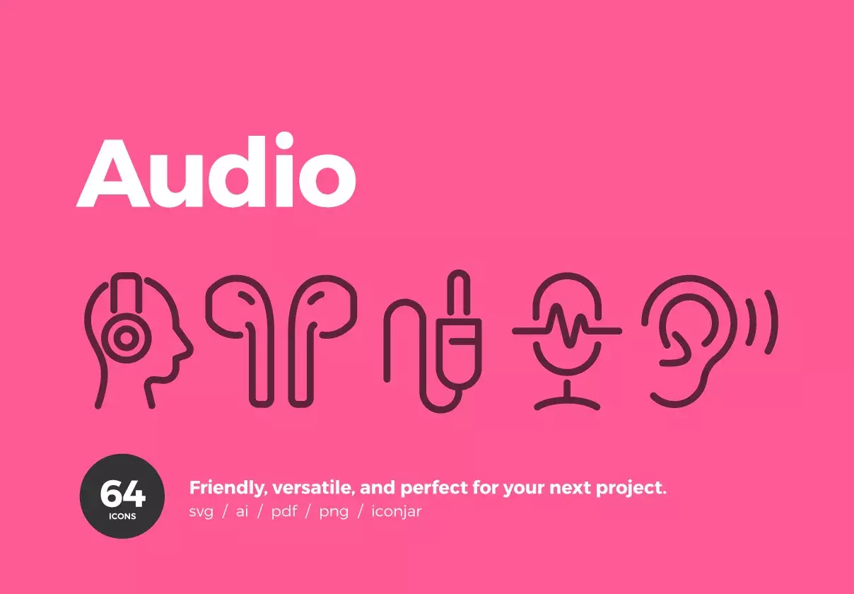 64 Audio Icons