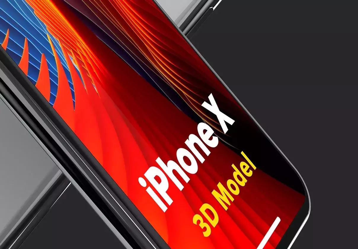 iPhone X 3D Model