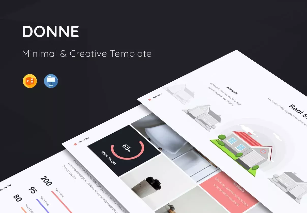 Donne - Colored & Minimal Presentation Template