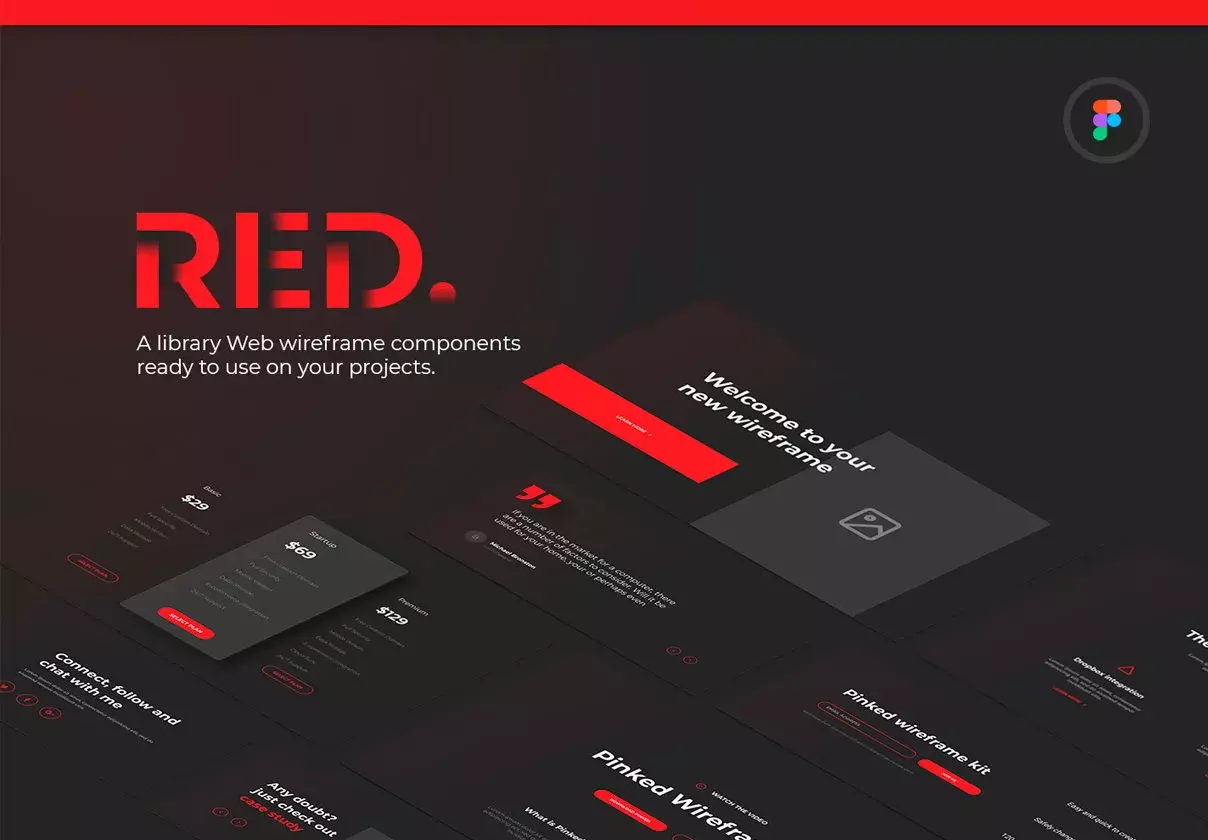 Red Wireframe Kit