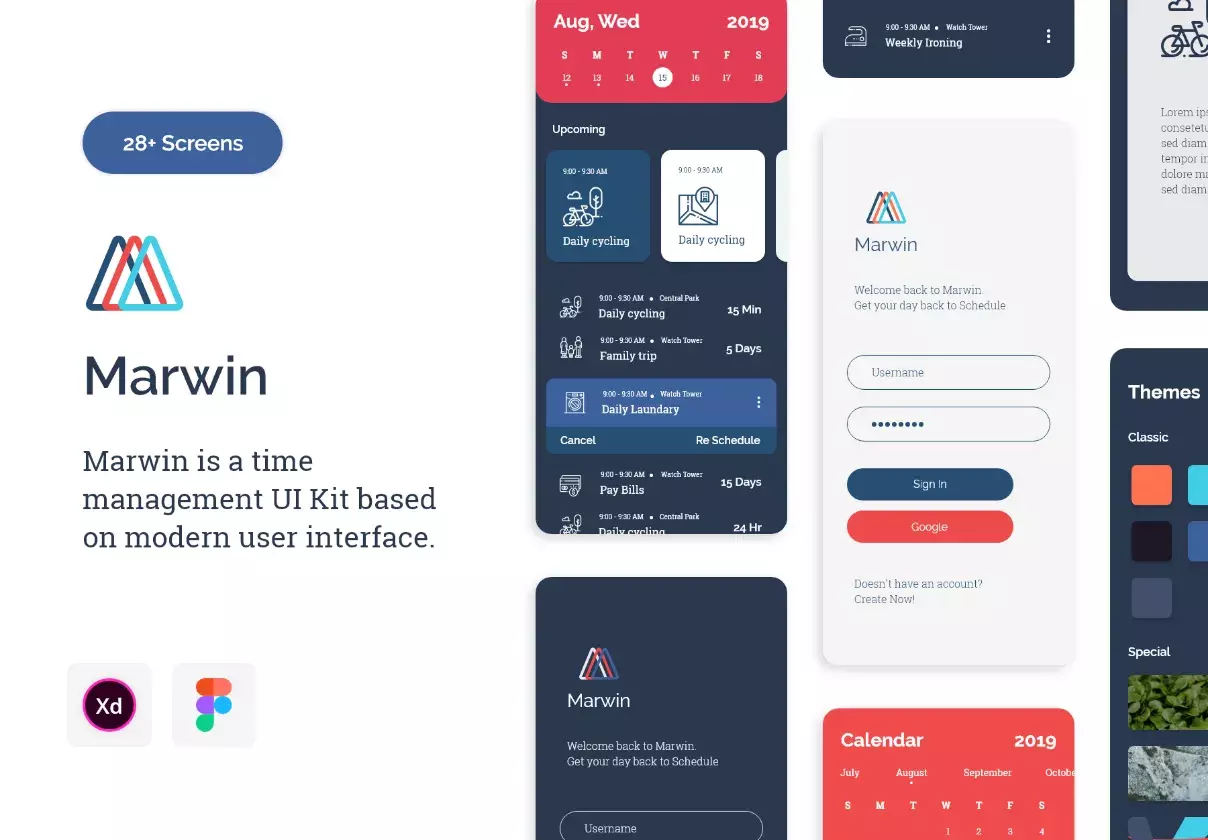 Marwin Time Management UI Kit