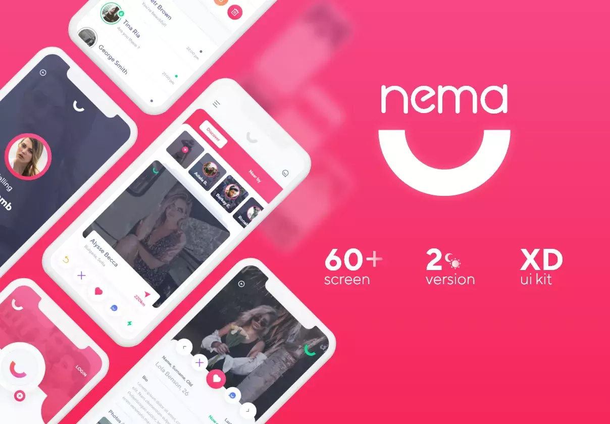 Nema Dating App UI Kit