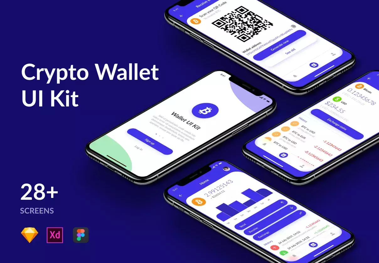 Crypto Wallet iOS UI Kit