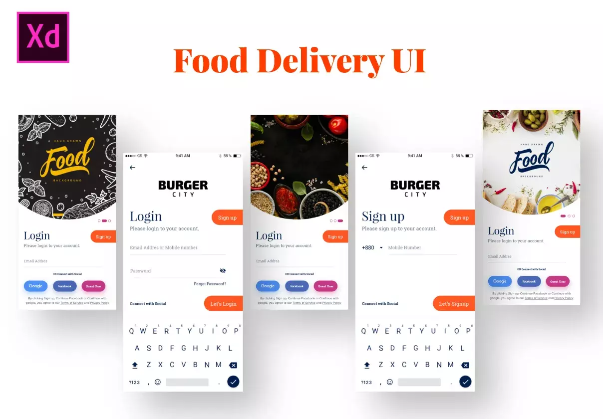 Food Delivery App UI Download