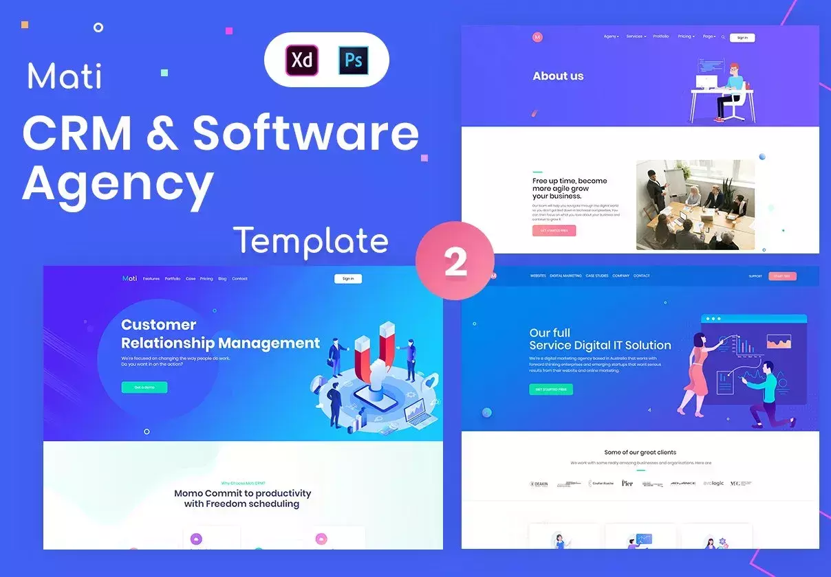 CRM & Software Agency Template