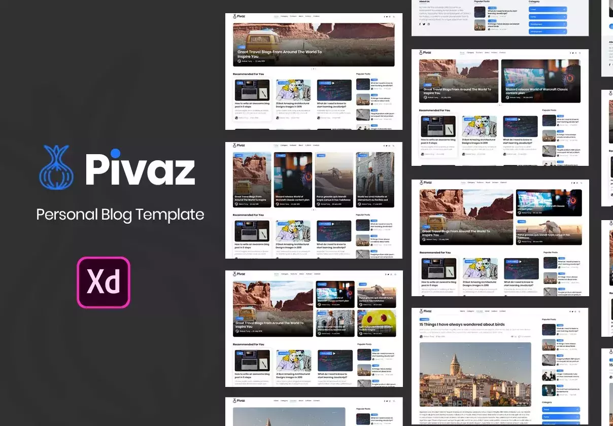 Pivaz Blog XD Template