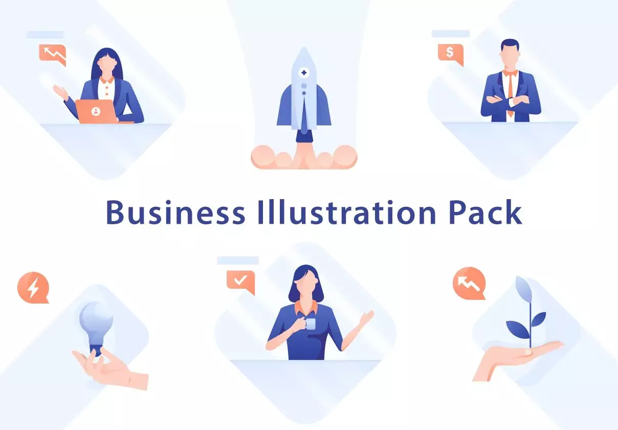 Startup and Business illustrations pack.