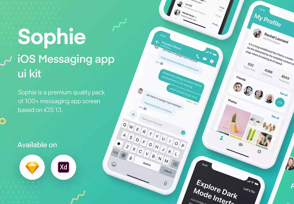 messaging & chatting app ui kit