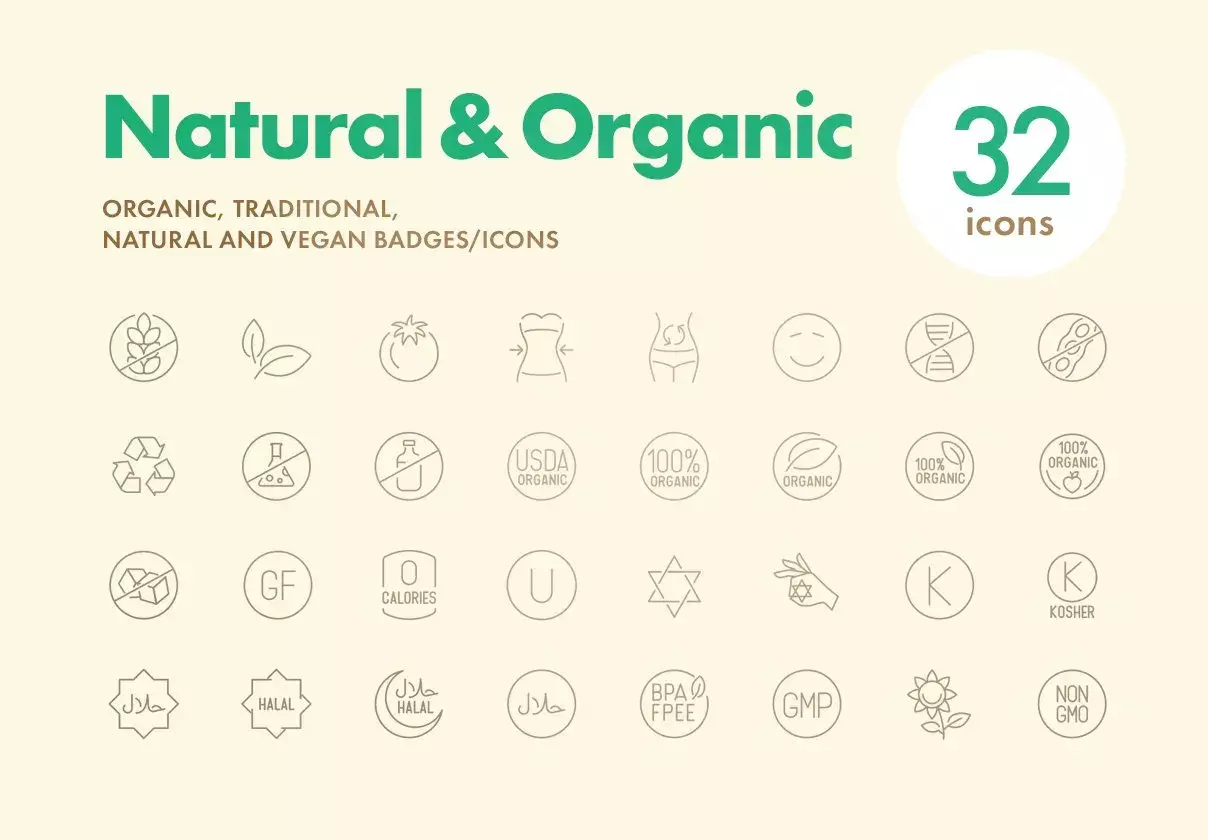 Natural & Organic Icons