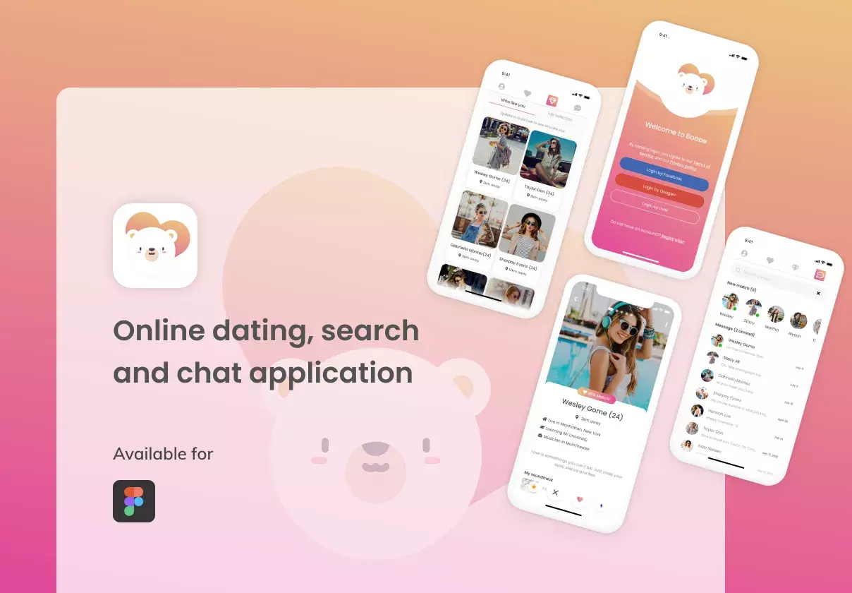 Boobe - Online dating, search and chat application