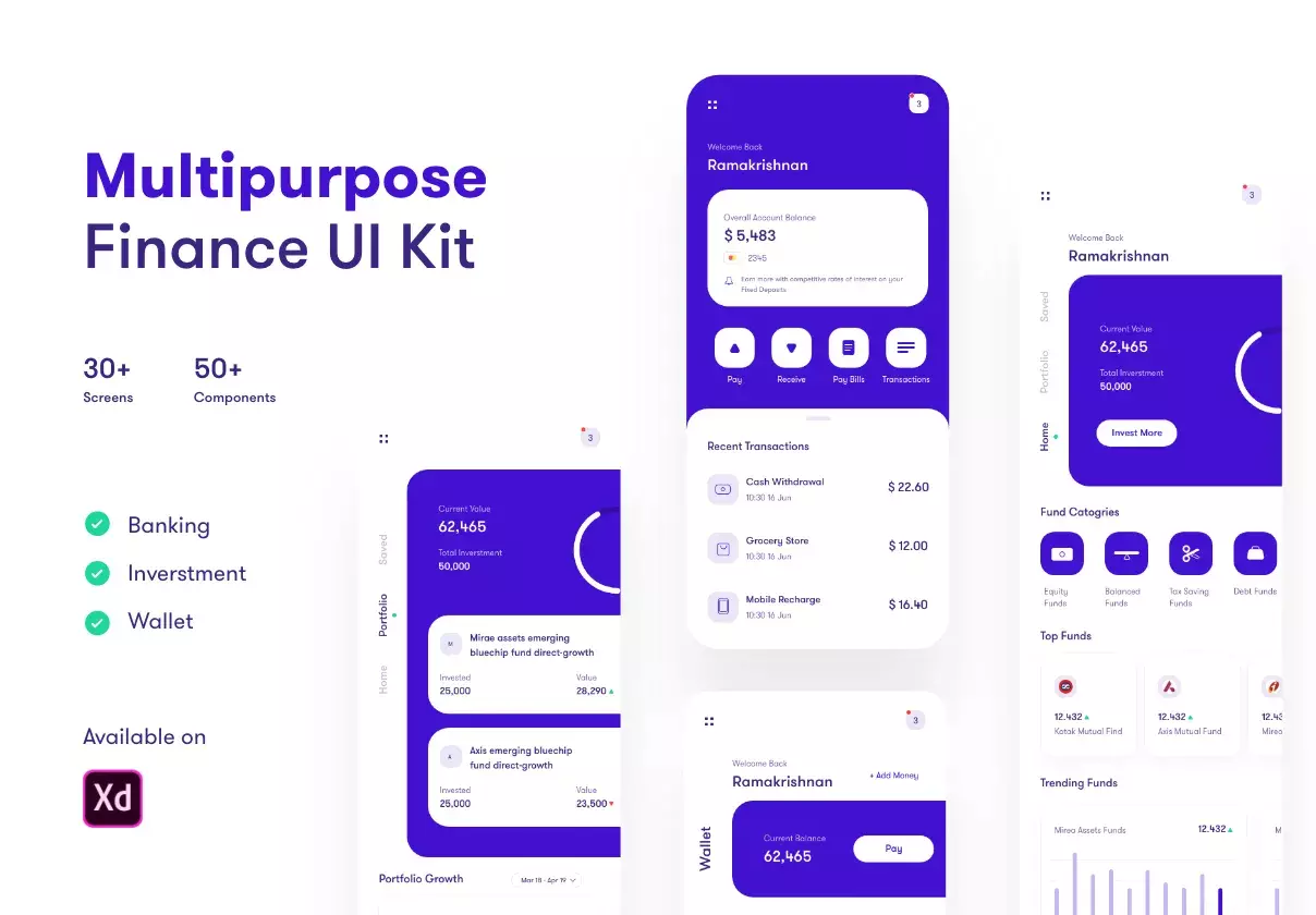 Multipurpose Finance UI Kit