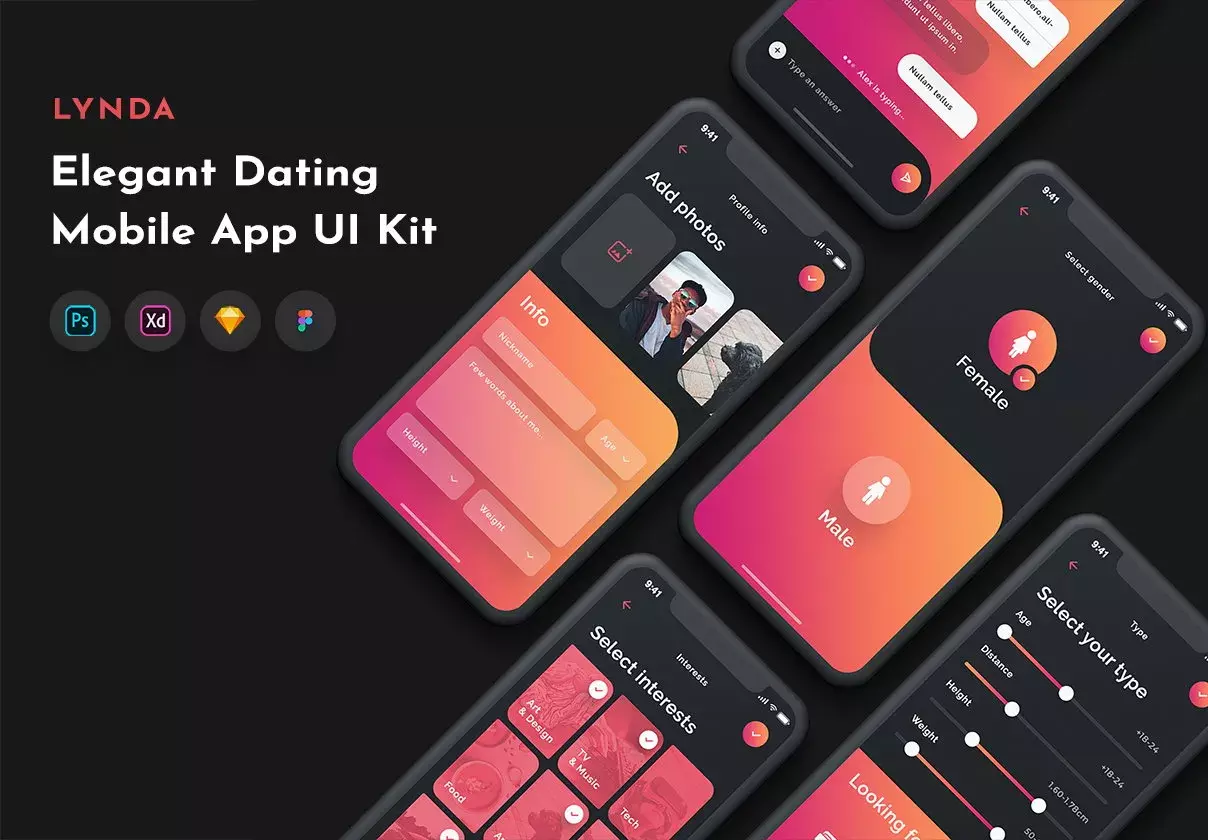 Lynda - Dating & Chat UI Kit