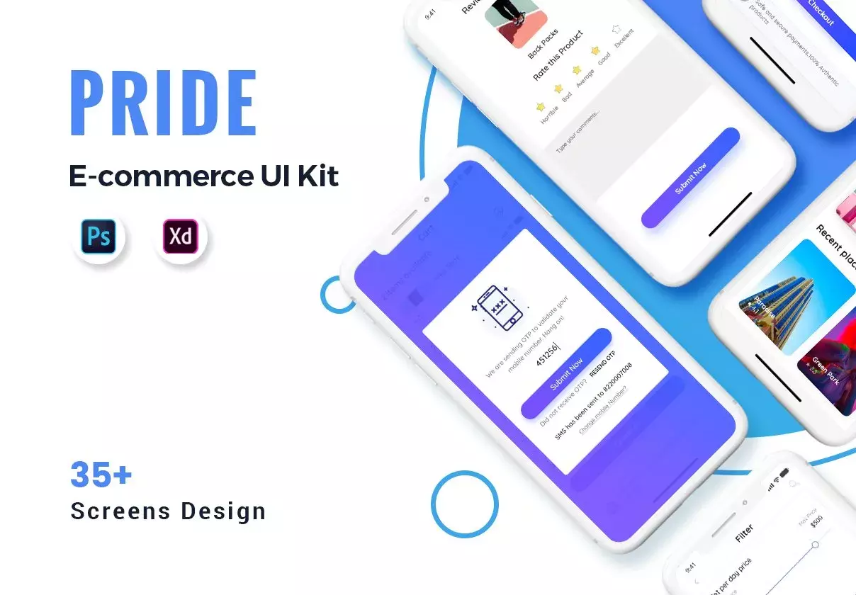 Pride E-Commerce App Mobile UI Kit