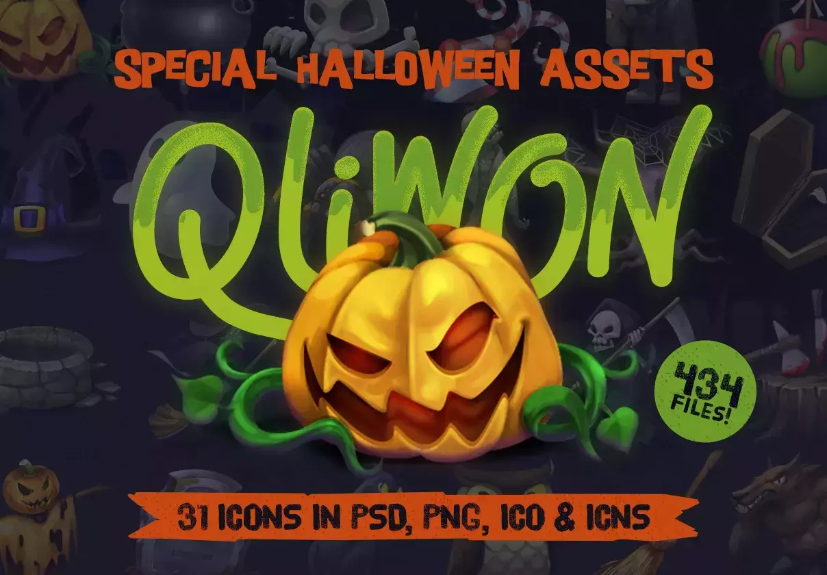 QLIWON – Halloween Icon Set