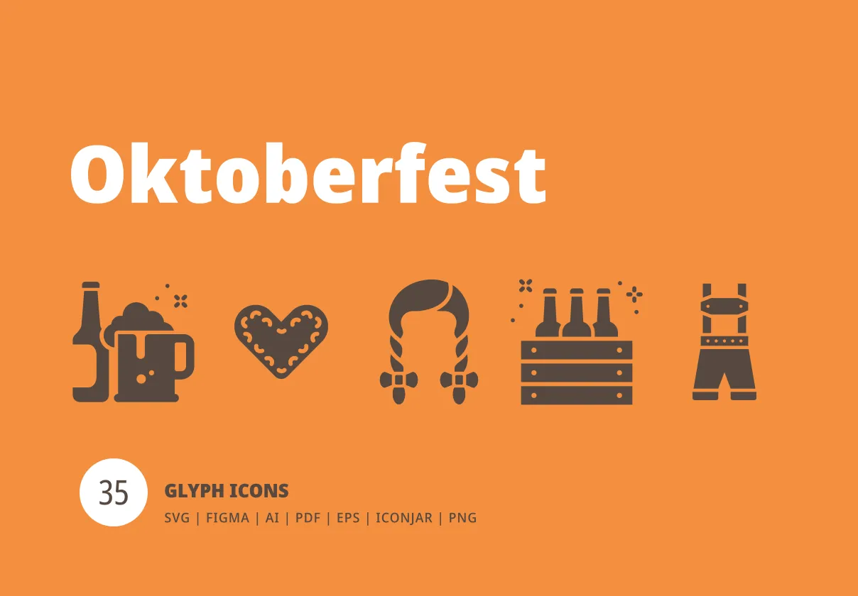 Oktoberfest Glyph Icons