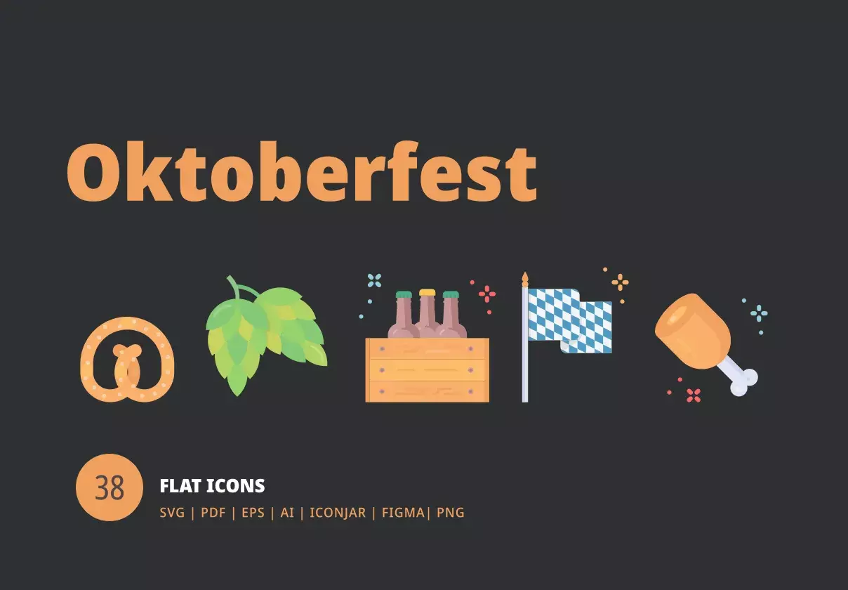 Oktoberfest Flat Icons