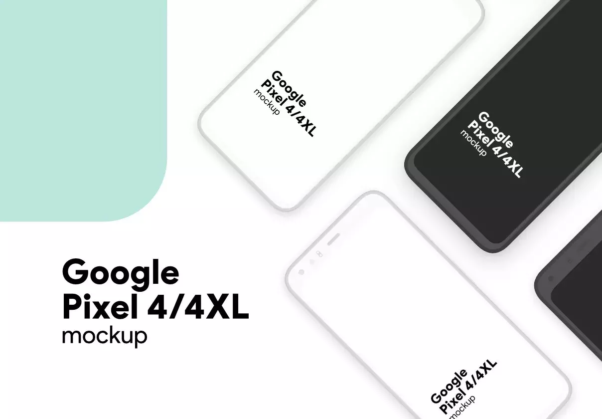 Pixel 4/4XL minimal mockup