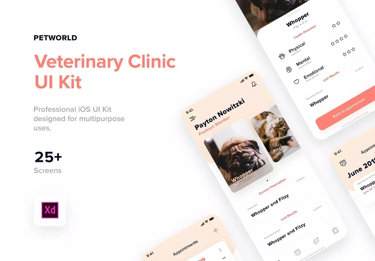 Petworld UI Kit for Adobe XD