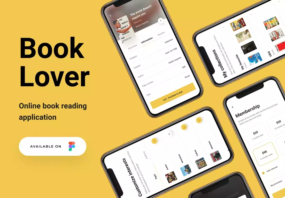 Book Lover - Reading book online application