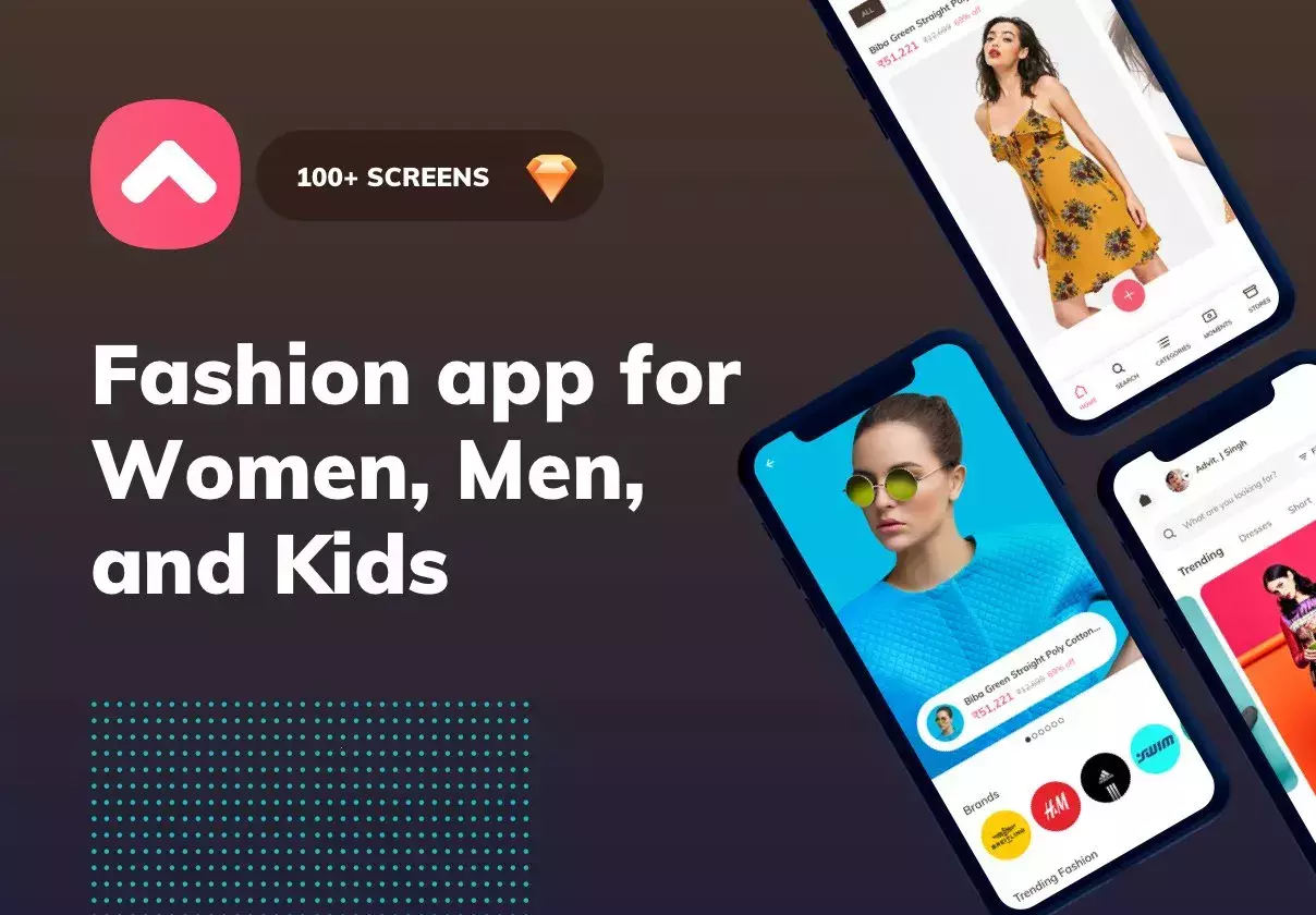 Button up fashion mobile app - UI kit