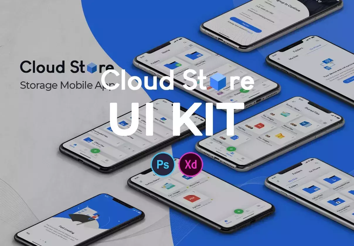 Cloud Store Mobile App UI Kit