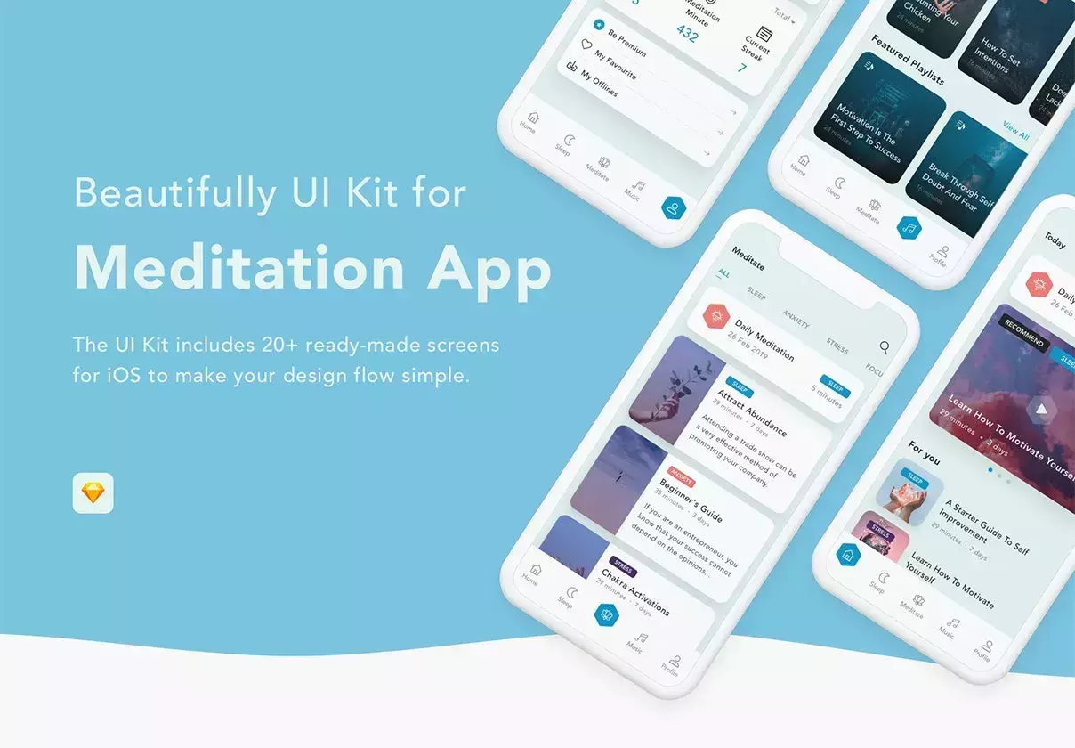 Meditation UI Kit