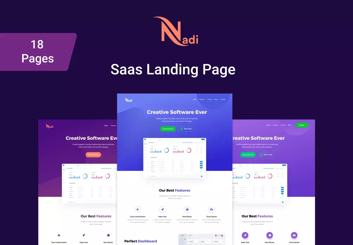 Nadi - SaaS Landing Page