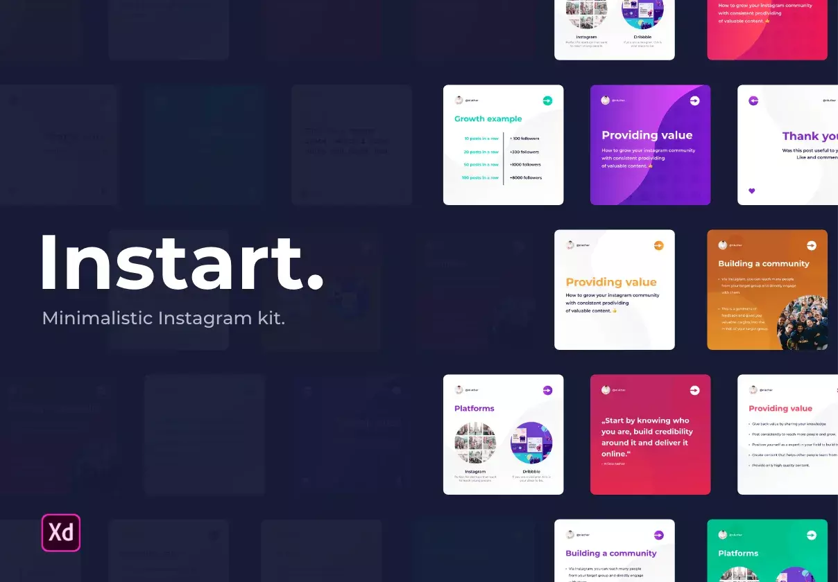 Instart | Instagram & Social Media Kit