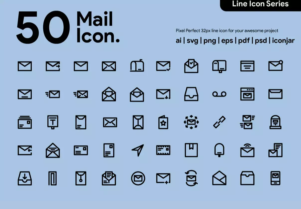 50 Mail Line icon