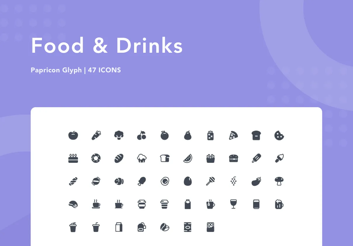 Food & Drinks - Papricon Glyph