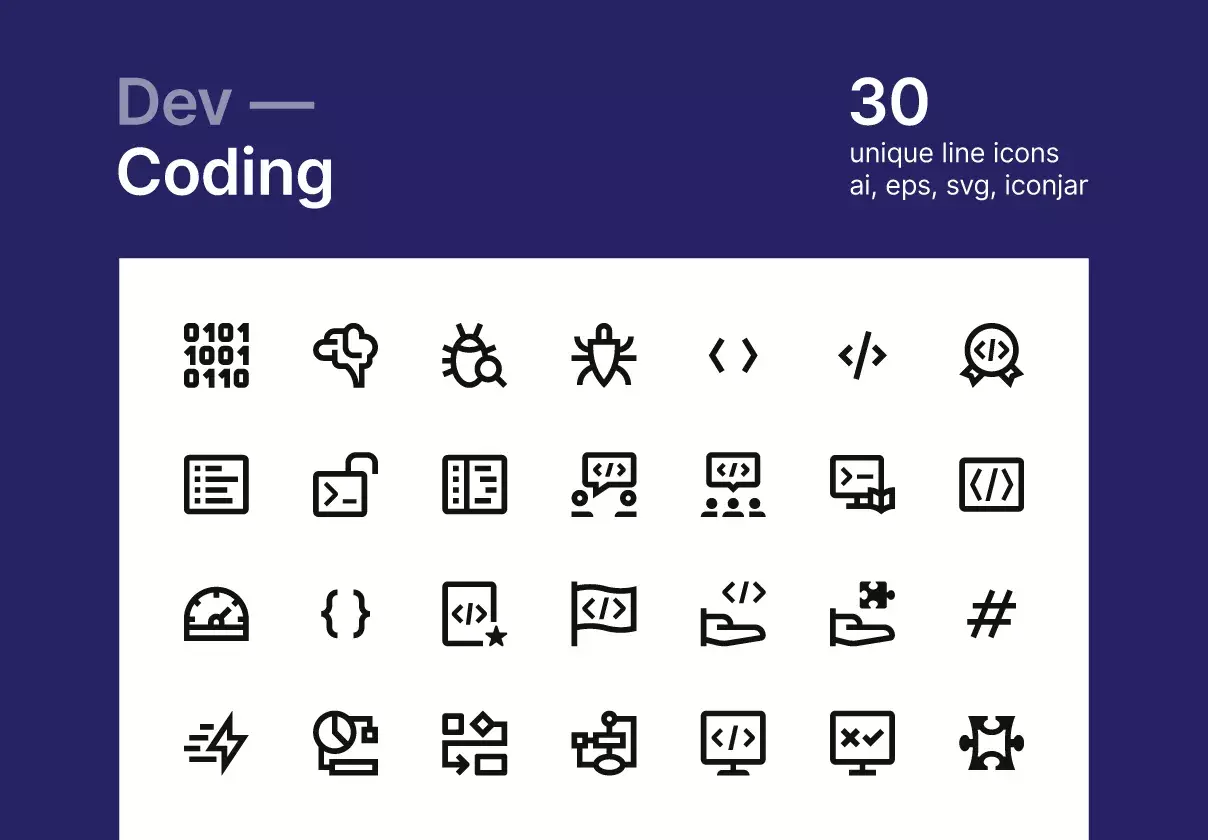 Coding icons