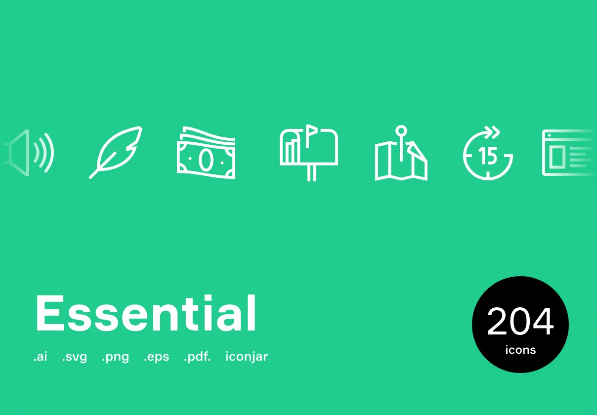 Essential Line Icons