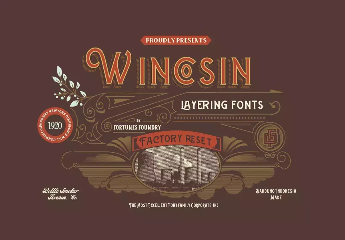 Wincosin Font Layering