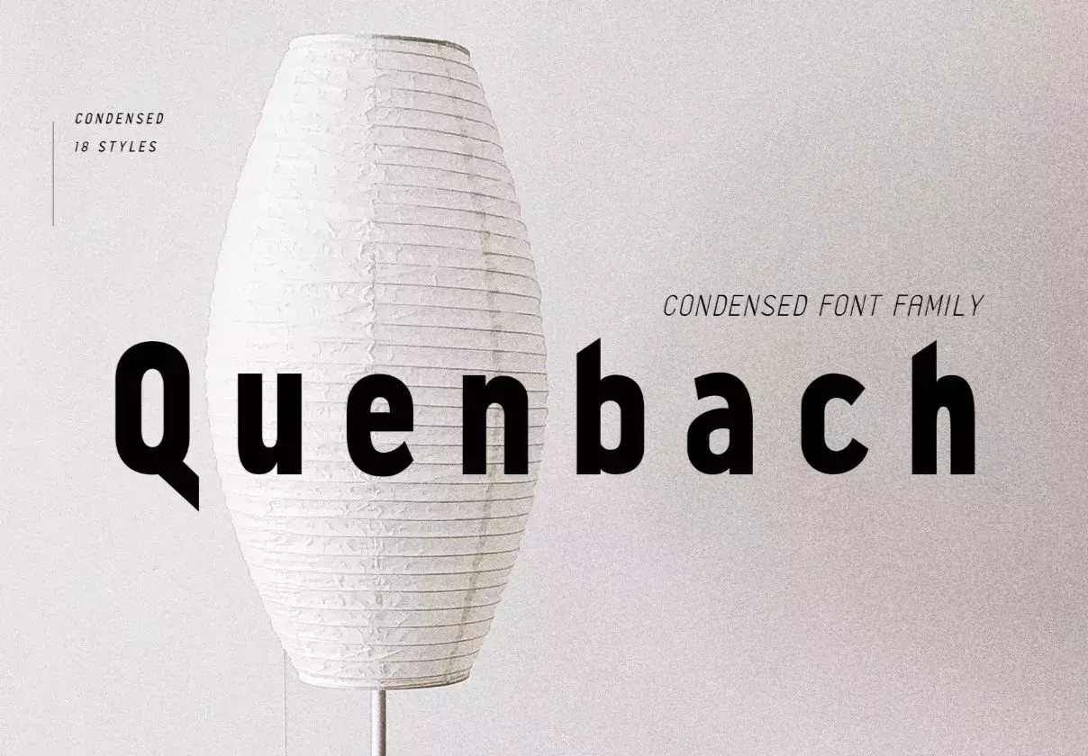 Quenbach Condensed Font Family