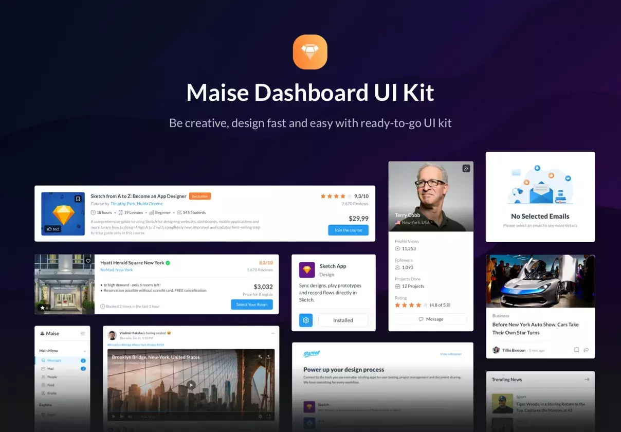 Maise Dashboard UI Kit